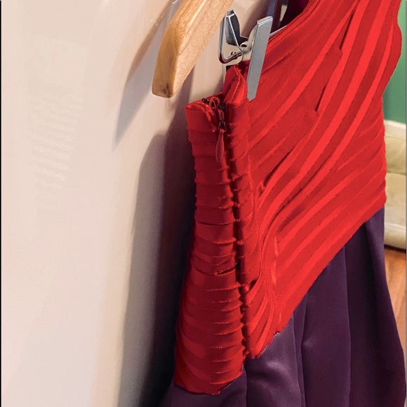 Festive Red & Purple A.B.S Dress For Holiday Cards - Picture 11 of 16